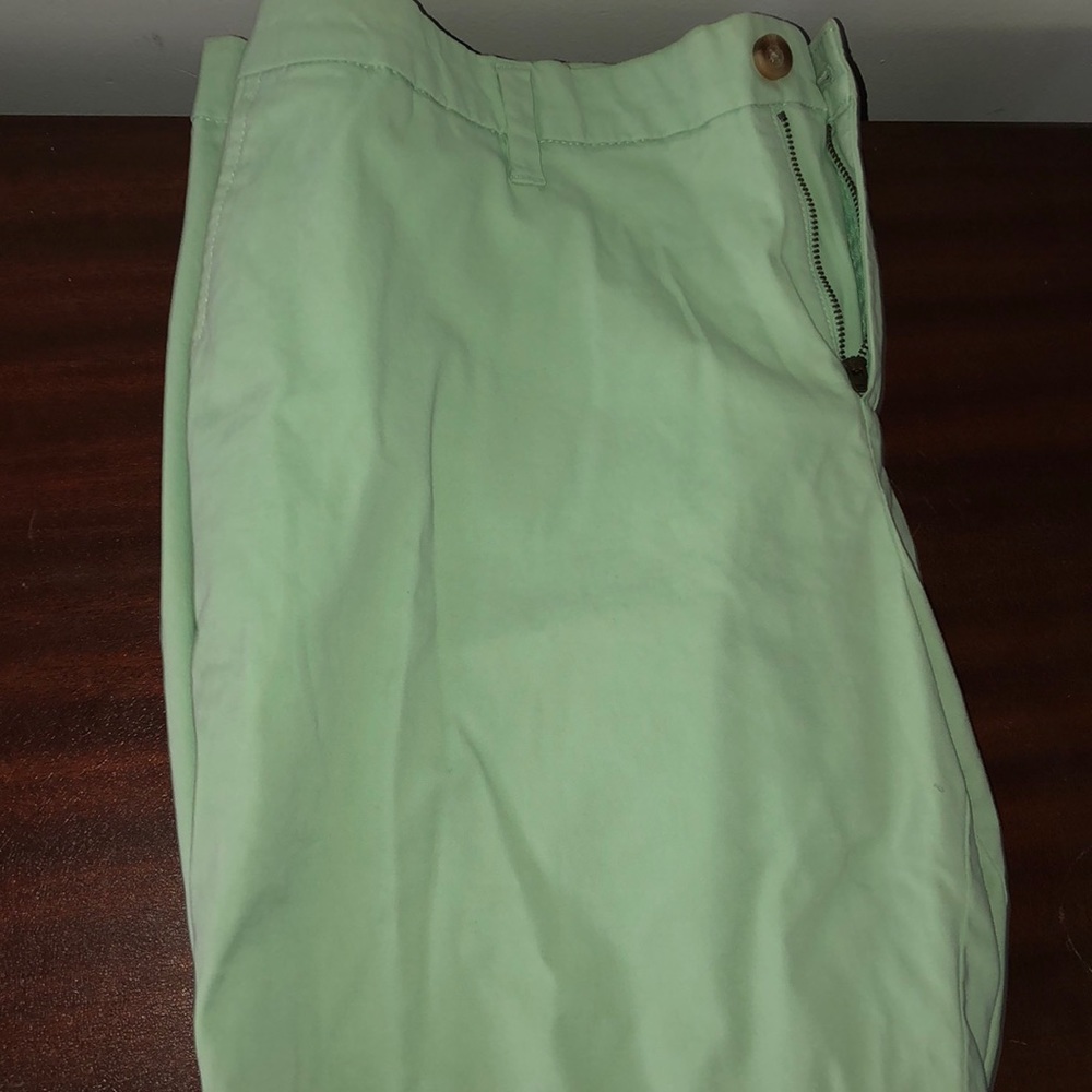 Green khaki shorts